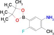 4-Fluoro-2-methyl-5-(4,4,5,5-tetramethyl-1,3,2-dioxaborolan-2-yl)aniline