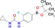 1-Cyclopropyl-3-(2-fluoro-4-(4,4,5,5-tetramethyl-1,3,2-dioxaborolan-2-yl)phenyl)urea