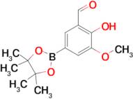 2-Hydroxy-3-methoxy-5-(4,4,5,5-tetramethyl-1,3,2-dioxaborolan-2-yl)benzaldehyde