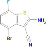 2-Amino-4-bromo-7-fluorobenzo[b]thiophene-3-carbonitrile