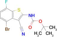 Tert-Butyl (4-bromo-3-cyano-7-fluorobenzo[b]thiophen-2-yl)carbamate