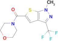 (1-Methyl-3-(trifluoromethyl)-1H-thieno[2,3-c]pyrazol-5-yl)(morpholino)methanone