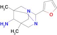 2-(Furan-2-yl)-5,7-dimethyl-1,3-diazaadamantan-6-amine