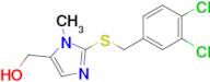 (2-((3,4-Dichlorobenzyl)thio)-1-methyl-1H-imidazol-5-yl)methanol