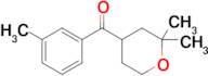 (2,2-Dimethyltetrahydro-2H-pyran-4-yl)(m-tolyl)methanone