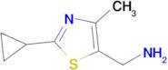 (2-Cyclopropyl-4-methylthiazol-5-yl)methanamine