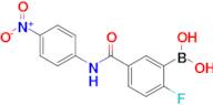 (2-Fluoro-5-((4-nitrophenyl)carbamoyl)phenyl)boronic acid