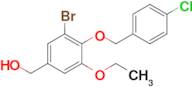 (3-Bromo-4-((4-chlorobenzyl)oxy)-5-ethoxyphenyl)methanol