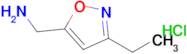 (3-Ethylisoxazol-5-yl)methanamine hydrochloride