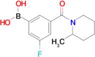 (3-Fluoro-5-(2-methylpiperidine-1-carbonyl)phenyl)boronic acid