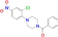 (4-(2-Chloro-4-nitrophenyl)piperazin-1-yl)(phenyl)methanone