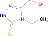 4-ethyl-3-(hydroxymethyl)-4,5-dihydro-1H-1,2,4-triazole-5-thione