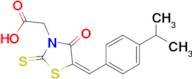 (5E)-5-[[4-(1-methylethyl)phenyl]methylene]-4-oxo-2-thioxo-3-Thiazolidineacetic acid