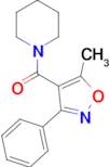 (5-Methyl-3-phenylisoxazol-4-yl)(piperidin-1-yl)methanone