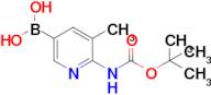 (6-((Tert-butoxycarbonyl)amino)-5-methylpyridin-3-yl)boronic acid