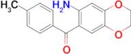 (7-Amino-2,3-dihydrobenzo[b][1,4]dioxin-6-yl)(p-tolyl)methanone