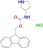 (9H-fluoren-9-yl)methyl (S)-pyrrolidin-3-ylcarbamate hydrochloride