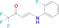 (E)-1,1,1-trifluoro-4-((2-fluorophenyl)amino)but-3-en-2-one