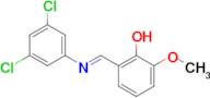 (E)-2-(((3,5-dichlorophenyl)imino)methyl)-6-methoxyphenol