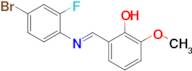 (E)-2-(((4-bromo-2-fluorophenyl)imino)methyl)-6-methoxyphenol