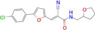 (E)-3-(5-(4-chlorophenyl)furan-2-yl)-2-cyano-N-((tetrahydrofuran-2-yl)methyl)acrylamide