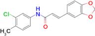 (E)-3-(benzo[d][1,3]dioxol-5-yl)-N-(3-chloro-4-methylphenyl)acrylamide