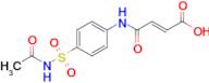 (E)-4-((4-(N-acetylsulfamoyl)phenyl)amino)-4-oxobut-2-enoic acid