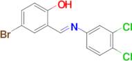 (E)-4-bromo-2-(((3,4-dichlorophenyl)imino)methyl)phenol