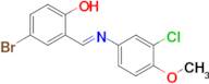 (E)-4-bromo-2-(((3-chloro-4-methoxyphenyl)imino)methyl)phenol