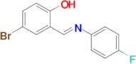 (E)-4-bromo-2-(((4-fluorophenyl)imino)methyl)phenol