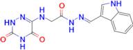 2-[(3,5-dioxo-2,3,4,5-tetrahydro-1,2,4-triazin-6-yl)amino]-N'-[(E)-(1H-indol-3-yl)methylidene]acetohydrazide