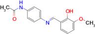 (E)-N-(4-((2-hydroxy-3-methoxybenzylidene)amino)phenyl)acetamide