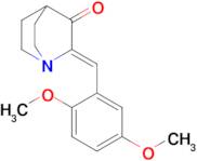 (Z)-2-(2,5-dimethoxybenzylidene)quinuclidin-3-one