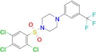1-((2,4,5-Trichlorophenyl)sulfonyl)-4-(3-(trifluoromethyl)phenyl)piperazine