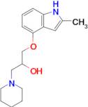 1-((2-Methyl-1H-indol-4-yl)oxy)-3-(piperidin-1-yl)propan-2-ol