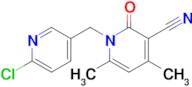1-((6-Chloropyridin-3-yl)methyl)-4,6-dimethyl-2-oxo-1,2-dihydropyridine-3-carbonitrile