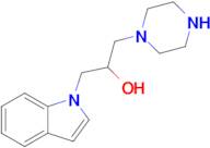 1-(1H-indol-1-yl)-3-(piperazin-1-yl)propan-2-ol