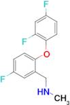 1-(2-(2,4-Difluorophenoxy)-5-fluorophenyl)-N-methylmethanamine