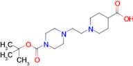 1-(2-(4-(Tert-butoxycarbonyl)piperazin-1-yl)ethyl)piperidine-4-carboxylic acid