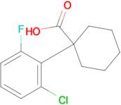 1-(2-Chloro-6-fluorophenyl)cyclohexane-1-carboxylic acid