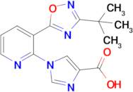 1-(3-(3-(Tert-butyl)-1,2,4-oxadiazol-5-yl)pyridin-2-yl)-1H-imidazole-4-carboxylic acid