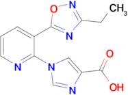 1-(3-(3-Ethyl-1,2,4-oxadiazol-5-yl)pyridin-2-yl)-1H-imidazole-4-carboxylic acid