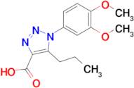 1-(3,4-Dimethoxyphenyl)-5-propyl-1H-1,2,3-triazole-4-carboxylic acid