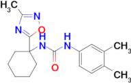 1-(3,4-Dimethylphenyl)-3-(1-(3-methyl-1,2,4-oxadiazol-5-yl)cyclohexyl)urea
