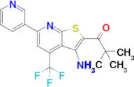 1-(3-Amino-6-(pyridin-3-yl)-4-(trifluoromethyl)thieno[2,3-b]pyridin-2-yl)-2,2-dimethylpropan-1-one