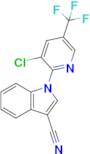 1-(3-Chloro-5-(trifluoromethyl)pyridin-2-yl)-1H-indole-3-carbonitrile