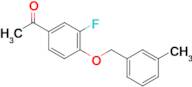 1-(3-Fluoro-4-((3-methylbenzyl)oxy)phenyl)ethan-1-one