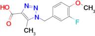 1-(3-Fluoro-4-methoxybenzyl)-5-methyl-1H-1,2,3-triazole-4-carboxylic acid