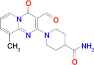 1-(3-Formyl-9-methyl-4-oxo-4H-pyrido[1,2-a]pyrimidin-2-yl)piperidine-4-carboxamide