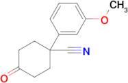 1-(3-Methoxyphenyl)-4-oxocyclohexane-1-carbonitrile